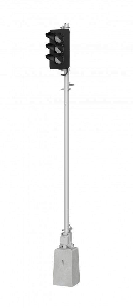 Светофор трехзначный со светодиодными светооптическими системами 17777-00-00 ТУ32 ЦШ 2141-2009 (со светодиодными светооптическими системами НКМР.676636.030ТУ)