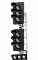 Светофор шестизначный со светодиодными светооптическими системами с указателем скорости, двумя маршрутными указателями и трансформаторным ящиком 18103-00-00 ТУ32 ЦШ 2141-2009 (со светодиодными светооптическими системами НКМР.676636.030ТУ)